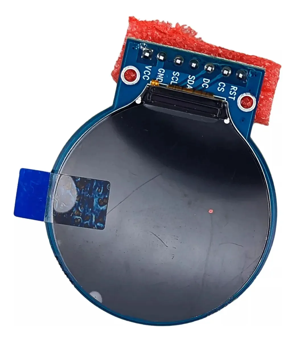 Tela LCD Tft circular de 1,28 polegadas Gc9a01