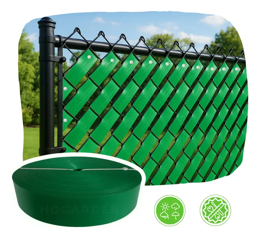 Rolo de fita de privacidade Cyclonic Mesh de 80 m2 de largura 6,3 cm, cor verde