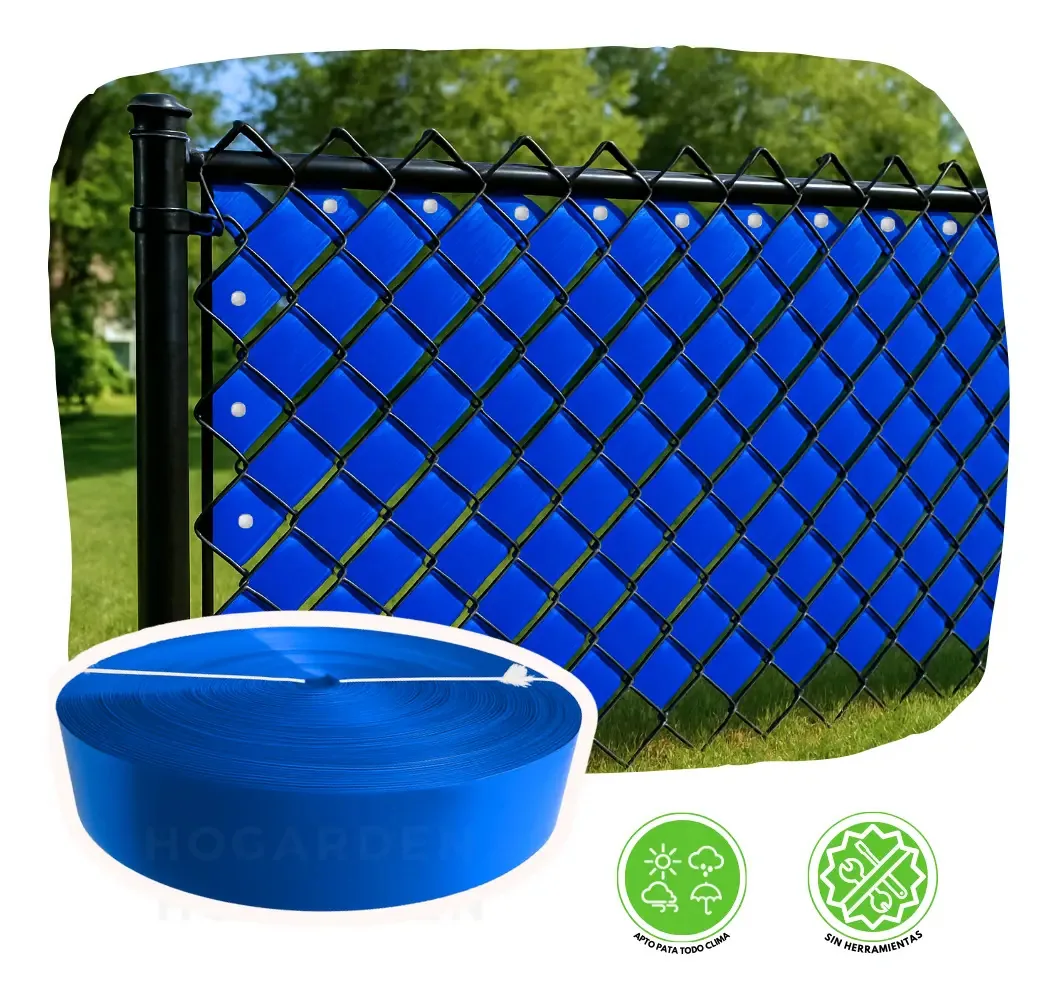 Rolo de fita de privacidade Cyclonic Mesh de 50 m2, cores, largura 6,3 cm, cor azul