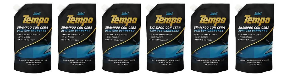Combo de shampoo para carro 6 Tempo Wax 500ml