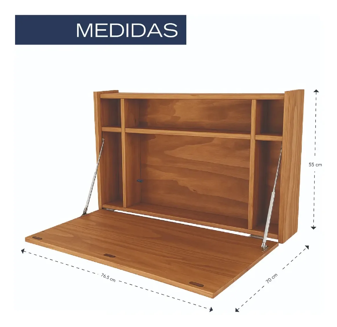 Mesa embutida em madeira natural Nautica Home Mod Nies0303