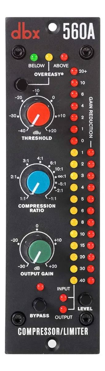 Compressor/limitador profissional compacto Dbx 560a