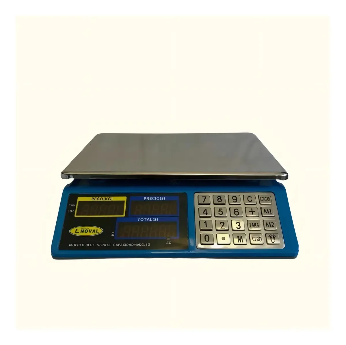 Báscula Comercial Digital Noval Blue Infinite 40kg