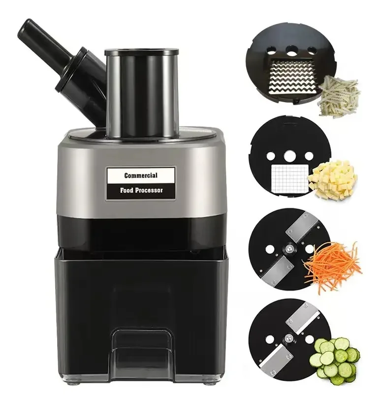 Picador comercial de frutas e vegetais com 4 lâminas