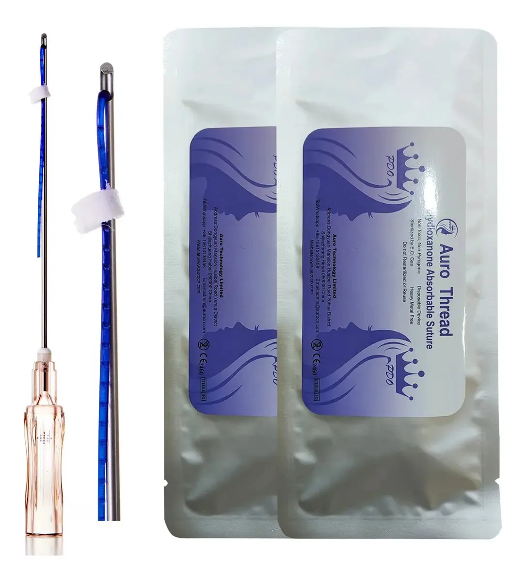 Rosca PDO PCL Rosca de Nariz 2-1 19g 60 mm para Elevação Facial/Elevação Corporal Completa Fio de Engrenagem /360r Rosca Bidirecional para Elevação de Olhos e Nariz (20 Peças) Rosca de Nariz 2-1