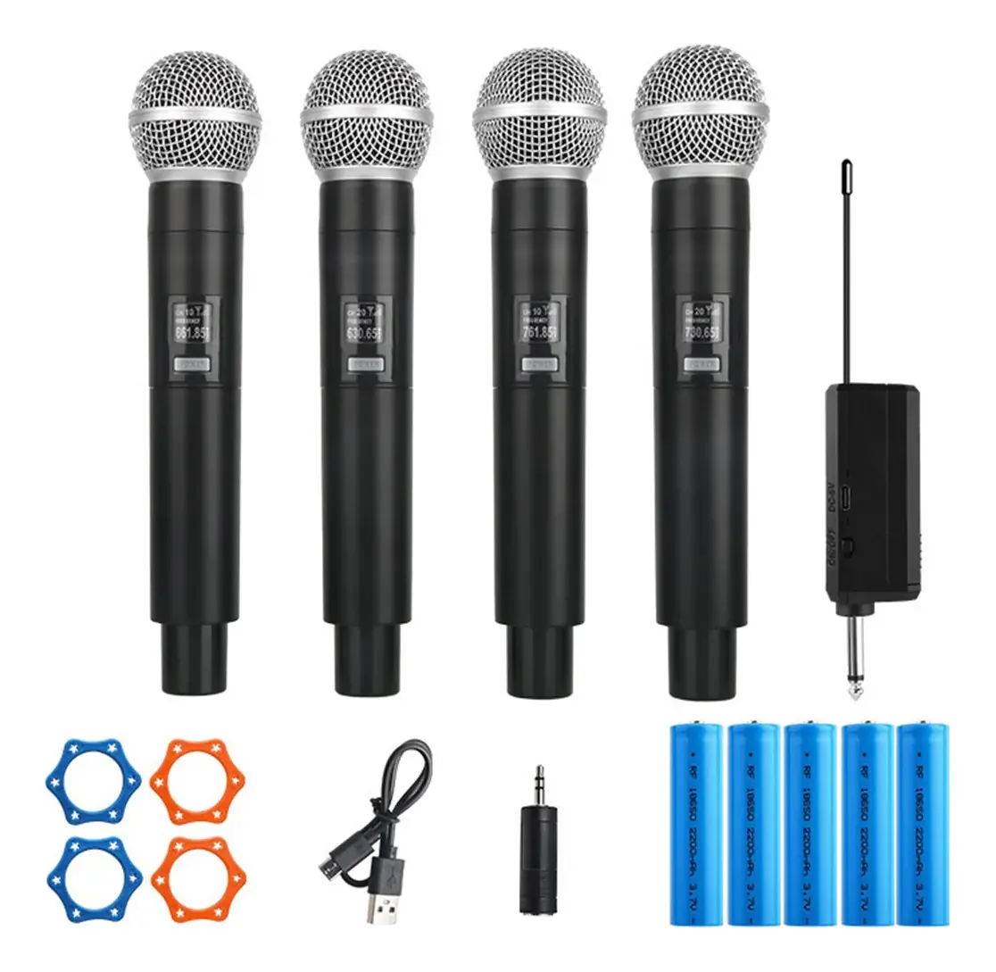 Microfones pretos dinâmicos dinâmicos Gochanmi wmkf-wns4-mx
