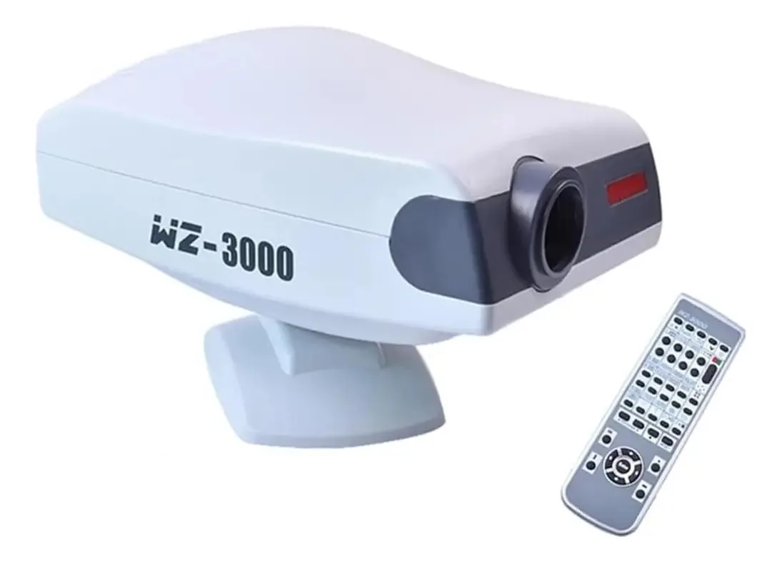 Projetor gráfico Ziroxi Visual Acuity, equipamento oftálmico, projetor gráfico LCD de visão automática com controle remoto Wz-3000