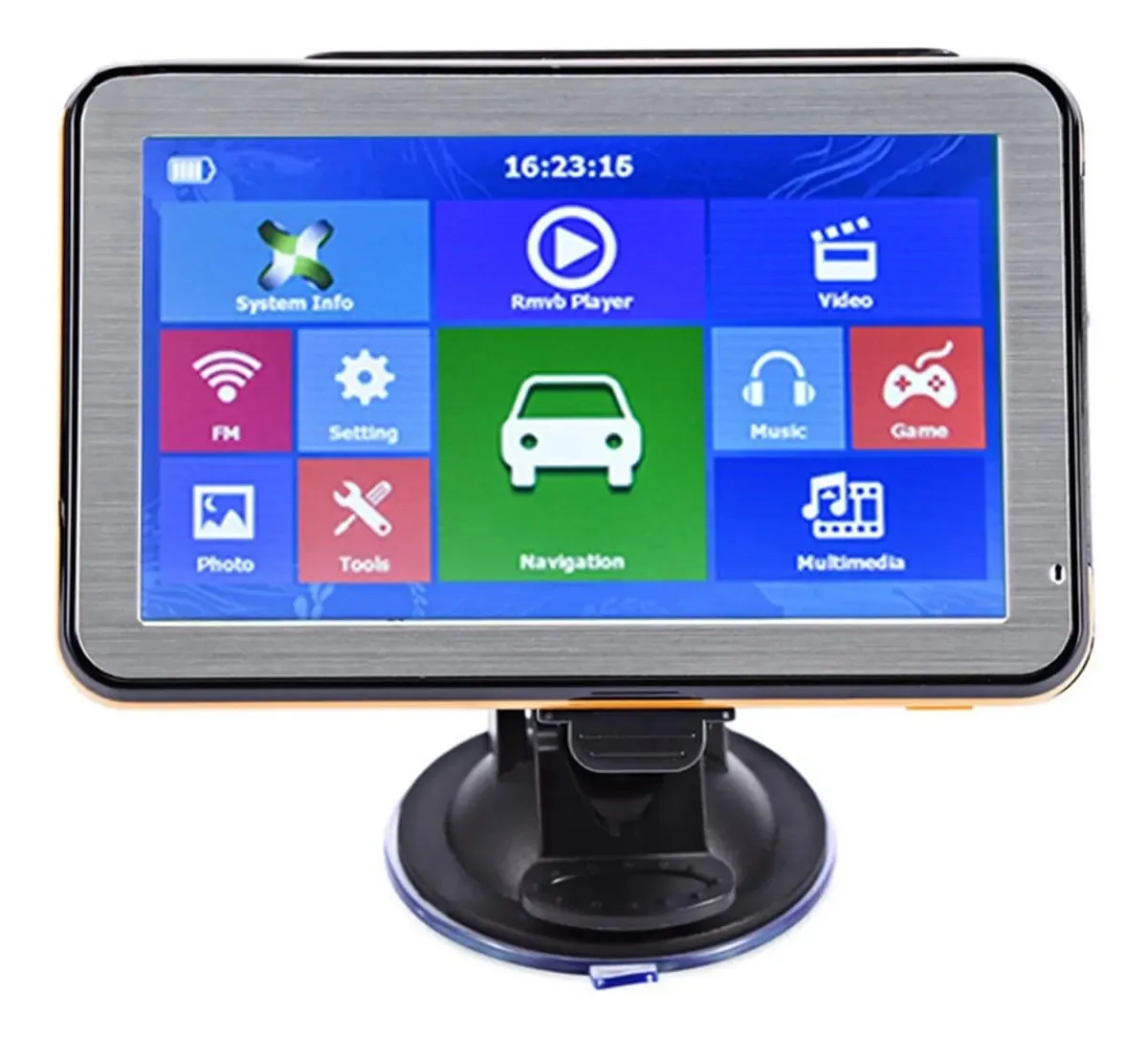 Navegação Gps, 5 Hd Carro Gps Navegação 8g + Ram128-256mb + 800x480 + Último Mapa Da Europa + Caminhão Gps Navegadores Fácil De Usar (size : 128-256mbresitive)