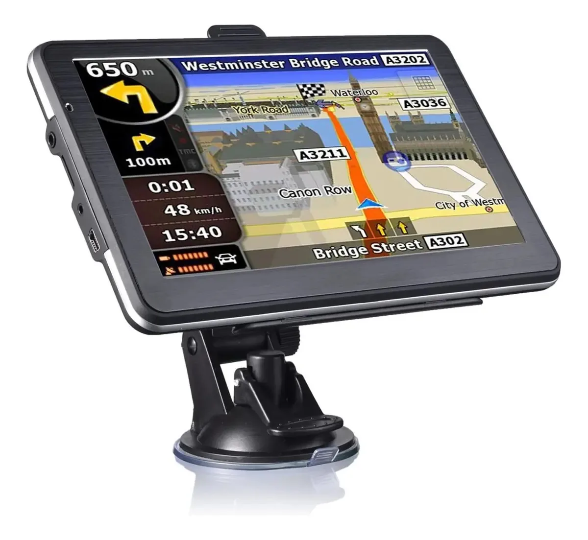 Navegação Gps, 7 Hd Carro Gps Navegação 8g Ram 128-256mb Fm Bluetooth Avin Mapa Da Europa Sat Nav Caminhão Gps Navegadores Gps Fácil De Usar (size : 256mbbluetooth)
