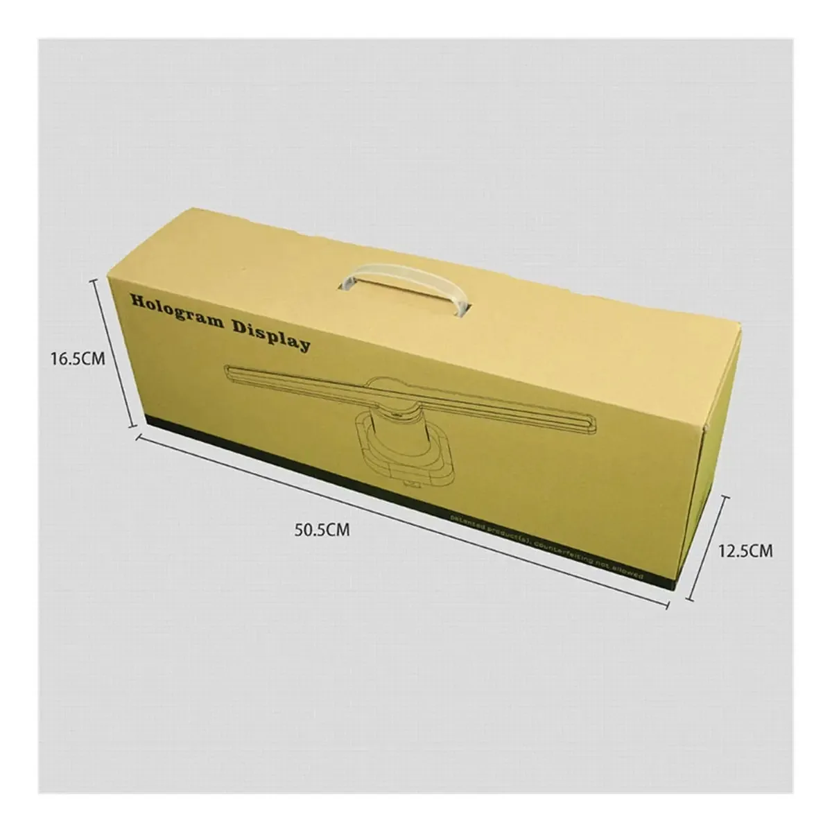Sweper Máquina de Publicidade Holográfica 3D 42 Cm Exibição Giratória Dirigida Decorações da Tela do Ventilador de Projeção Decorações da Imaginação Giratória 3D Holograma