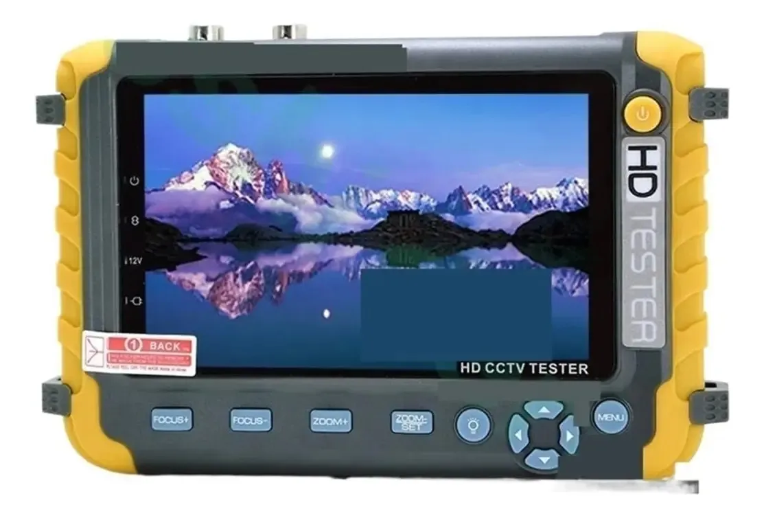 Okanen Monitor de Teste de Cctv, Iv8w Monitor Teste Cctv de 5 Polegadas 8mp Tvi Ahd Cvi Cvbs Testador de Câmera de Segurança Compatível com Entrada Ptz Vga(iv8w)