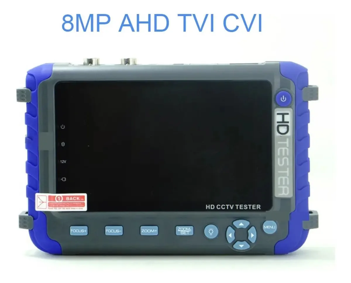 Monitor de Teste de Cctv Okanen, Ferramenta de Teste de Segurança Cctv Profissional Iv8c 5 Polegadas Tft Lcd 5mp Ahd Tvi 4mp Cvi Cvbs Câmera Cctv Testador Suporte de Monitor Ptz Utp