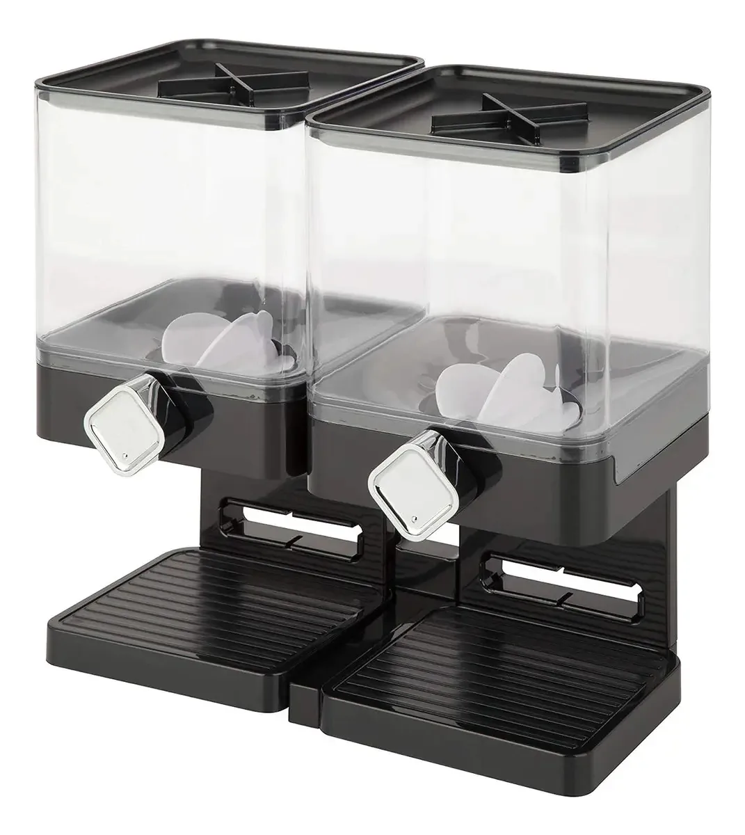 Dispensador duplo de cereais Aquila Square Black - Dp2624