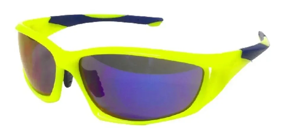 Óculos esportivos Micas Blue Green Frame com estojo Wallis