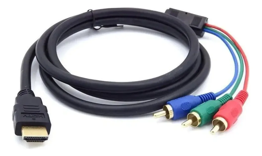 Cabo de áudio e vídeo Mitzu 18-1074 Mini Hdmi 3 Rca