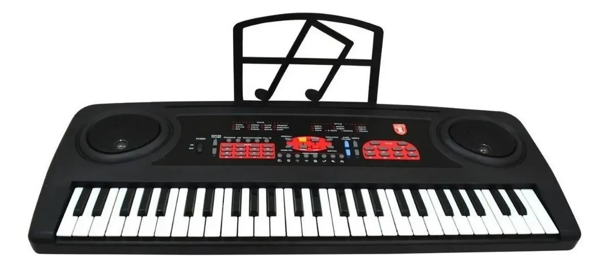 Teclado musical Kaiser MTC-5470 54 teclas preto