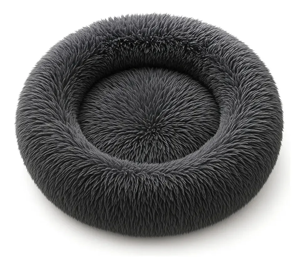 Cama pequena anti-stress para animais de estimação Petit Grey cinza escuro