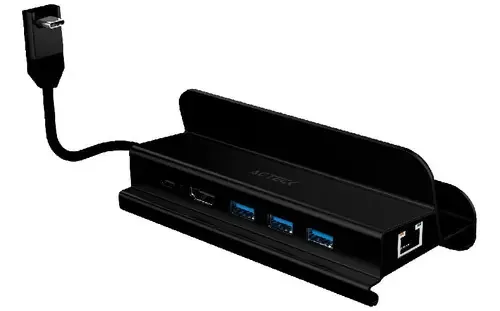 Estação de ancoragem USB C Hub 6 em 1 Gate 6 Dh665 Elite Series