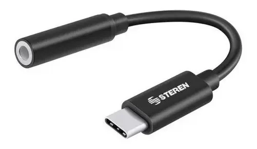 Adaptador Usb C A 3,5 mm Usb-456 Preto