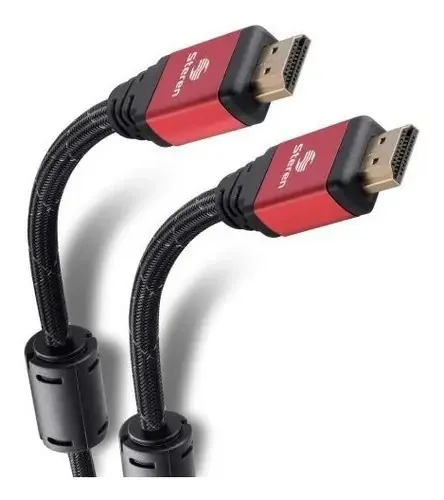 Cabo HDMI 4k com cabo tipo cabo, filtro de ferrite de 15 m
