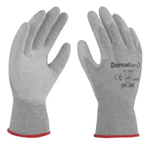 Luva antiestática Esd 51-100 Derma Care (10 pares)