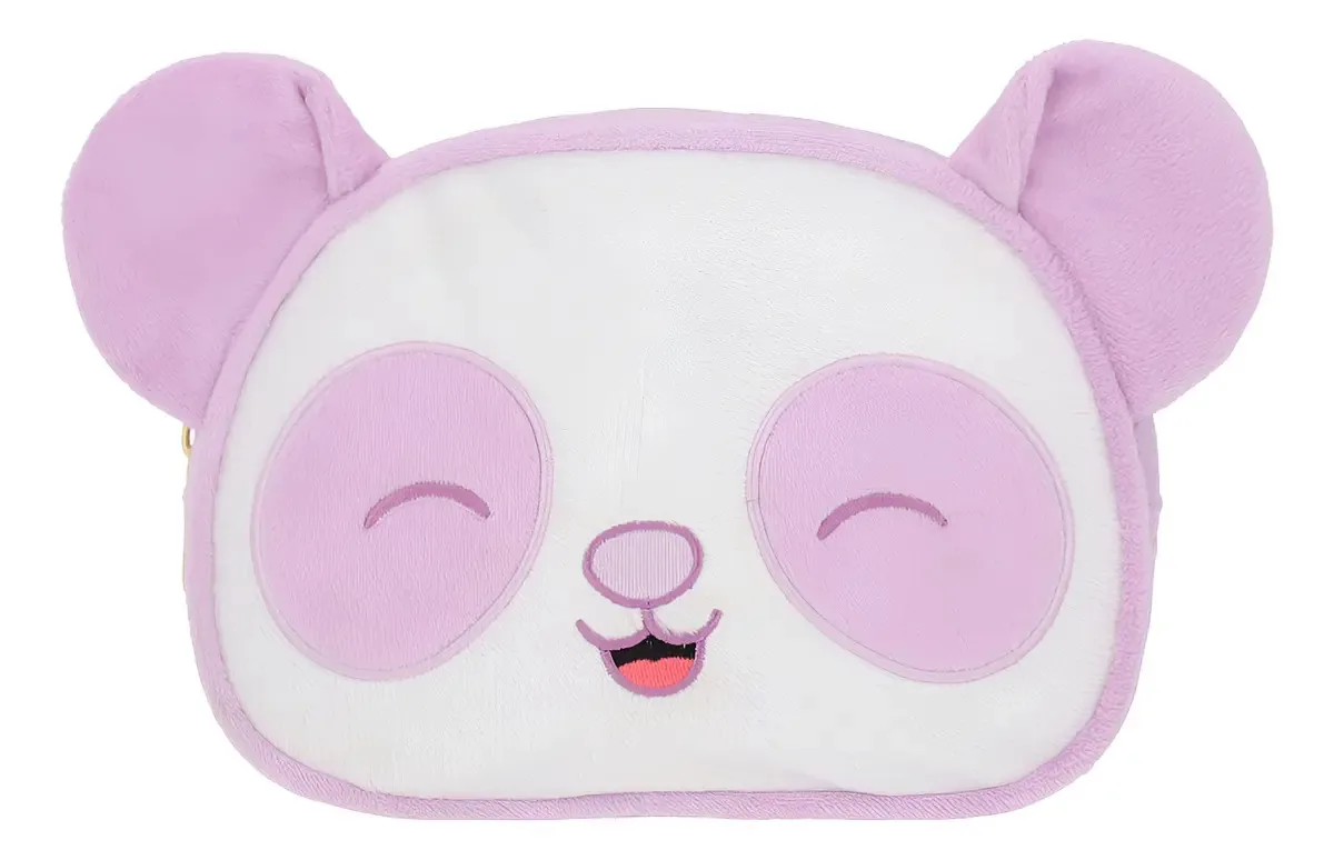 Estojo para canetas escolares de pelúcia macia Squishmallows Lila Lisa