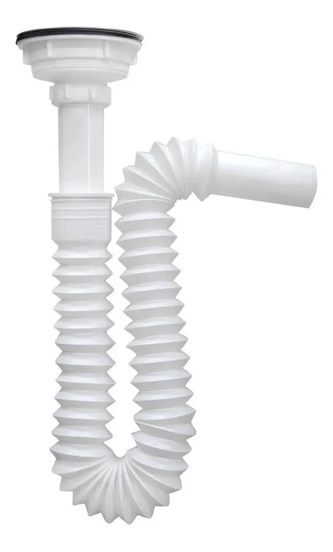Pia Cespol tipo P, balcão flexível combinado, branco