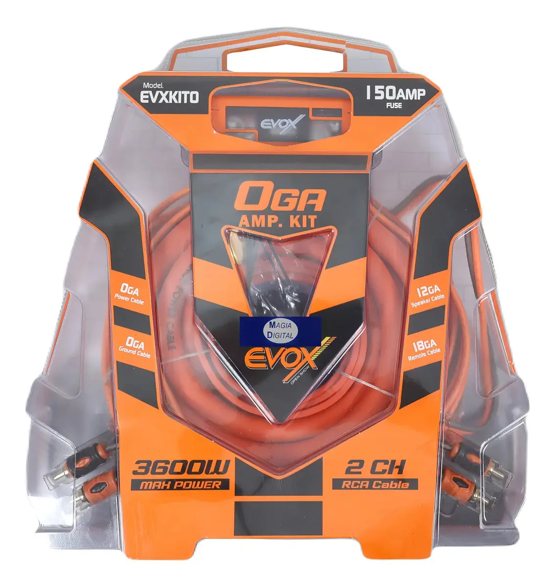 Kit de instalação Cal.0 Evox Evxkit0 com acessórios 3600w