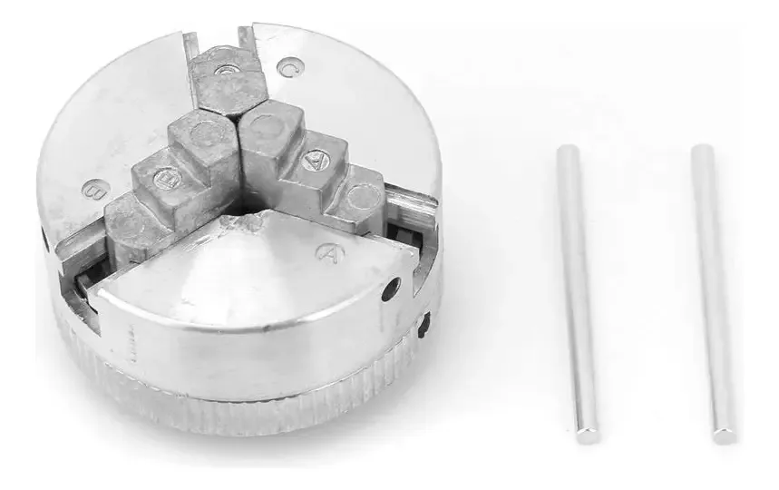 Mandril de Três Mordentes Acessório para Mini Torno de Metal