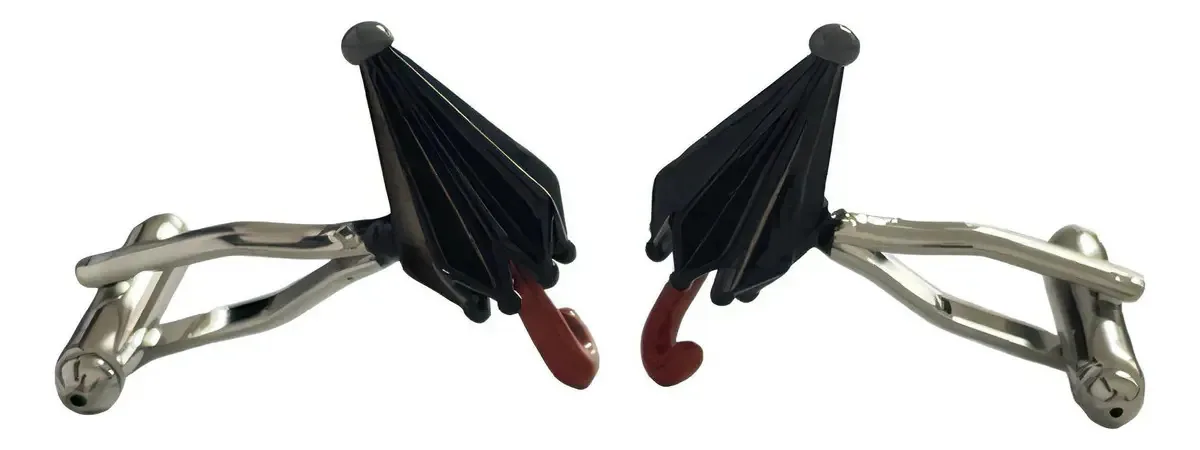 Abotoaduras para design moderno masculino, guarda-chuva Sarosa Color