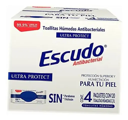 Escudo Antibacteriano, Toalhetes Úmidos
