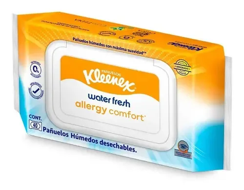 Pañuelos Facial Kleenex Decorado Humedo 40 Pañuelos