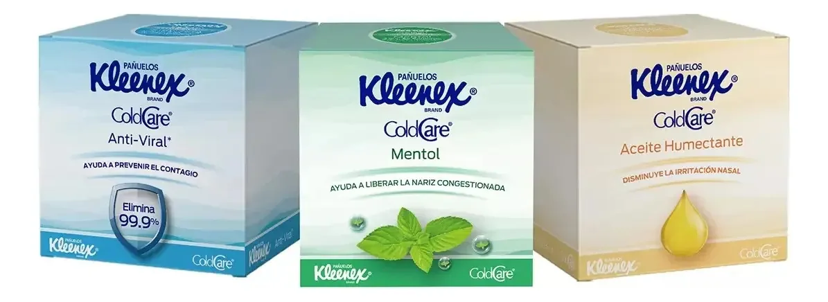 Kleenex Lenços Cold Care 6 Pcs Cor Verde