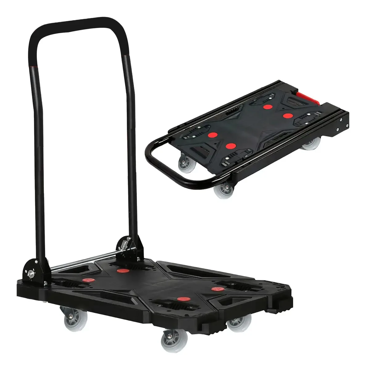 Carrinho de plataforma de carga interconectável Adir Black 150 kg