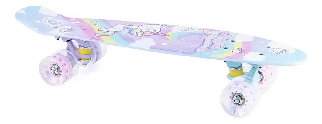 Skate Onix Rainbow Horn multicolorido azul celeste para meninas