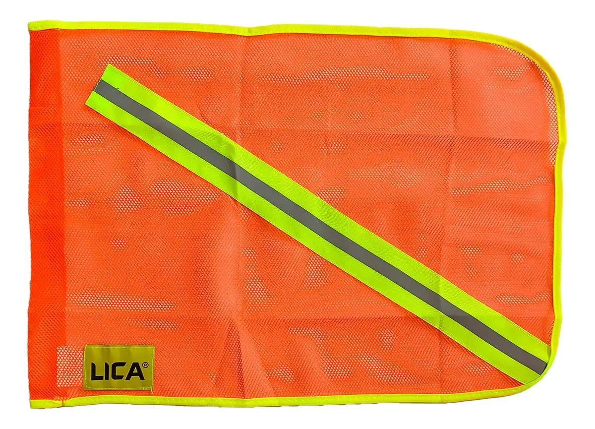 Bandeira reflexiva - Bandeira de malha Lica - Bandeira de tráfego rodoviário