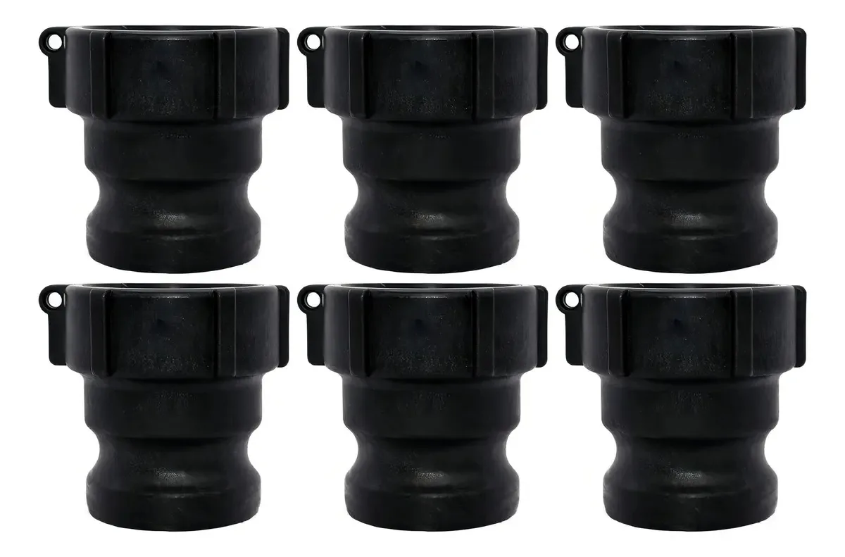 6 adaptadores de 1-1/4 em polipropileno macho para fêmea Thread Ma