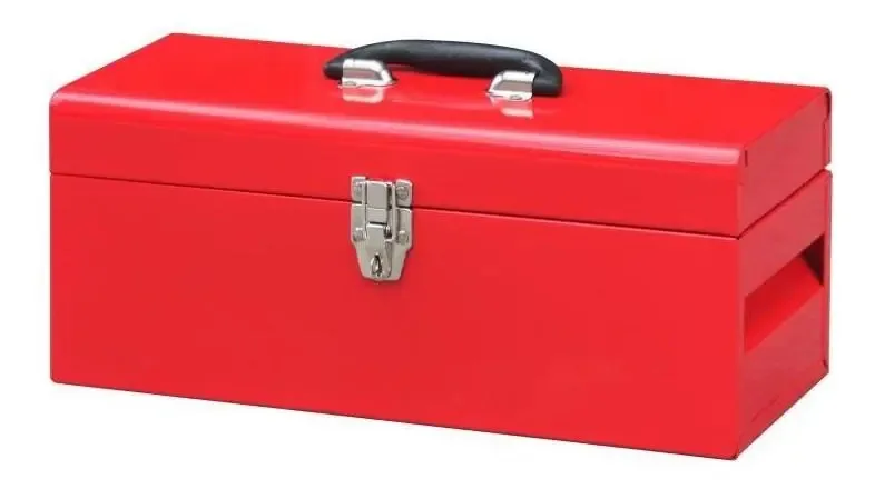 Caixa de ferramentas de metal vermelho Maple Tools