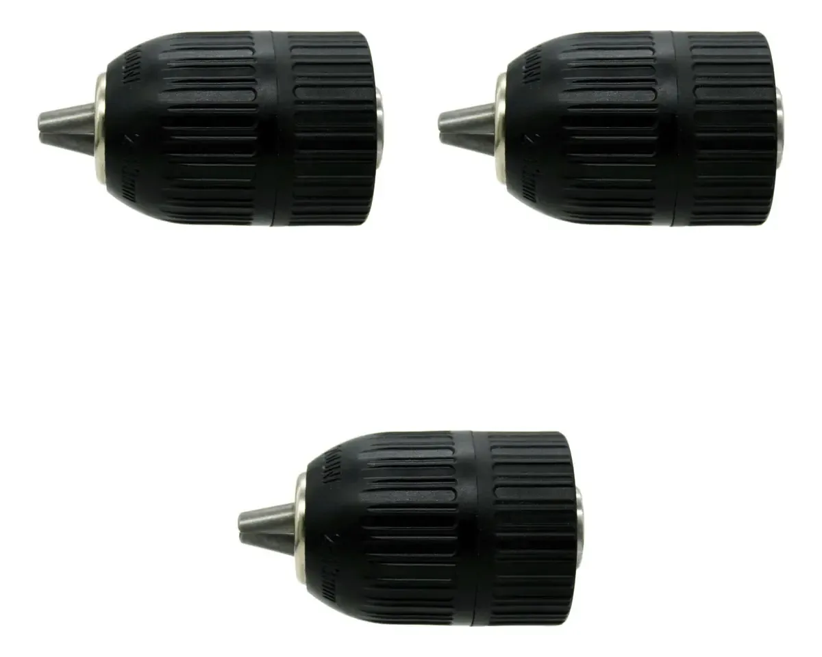 Pacote: 3 furadeiras sem chave Maple Tools de nylon de 1/2"