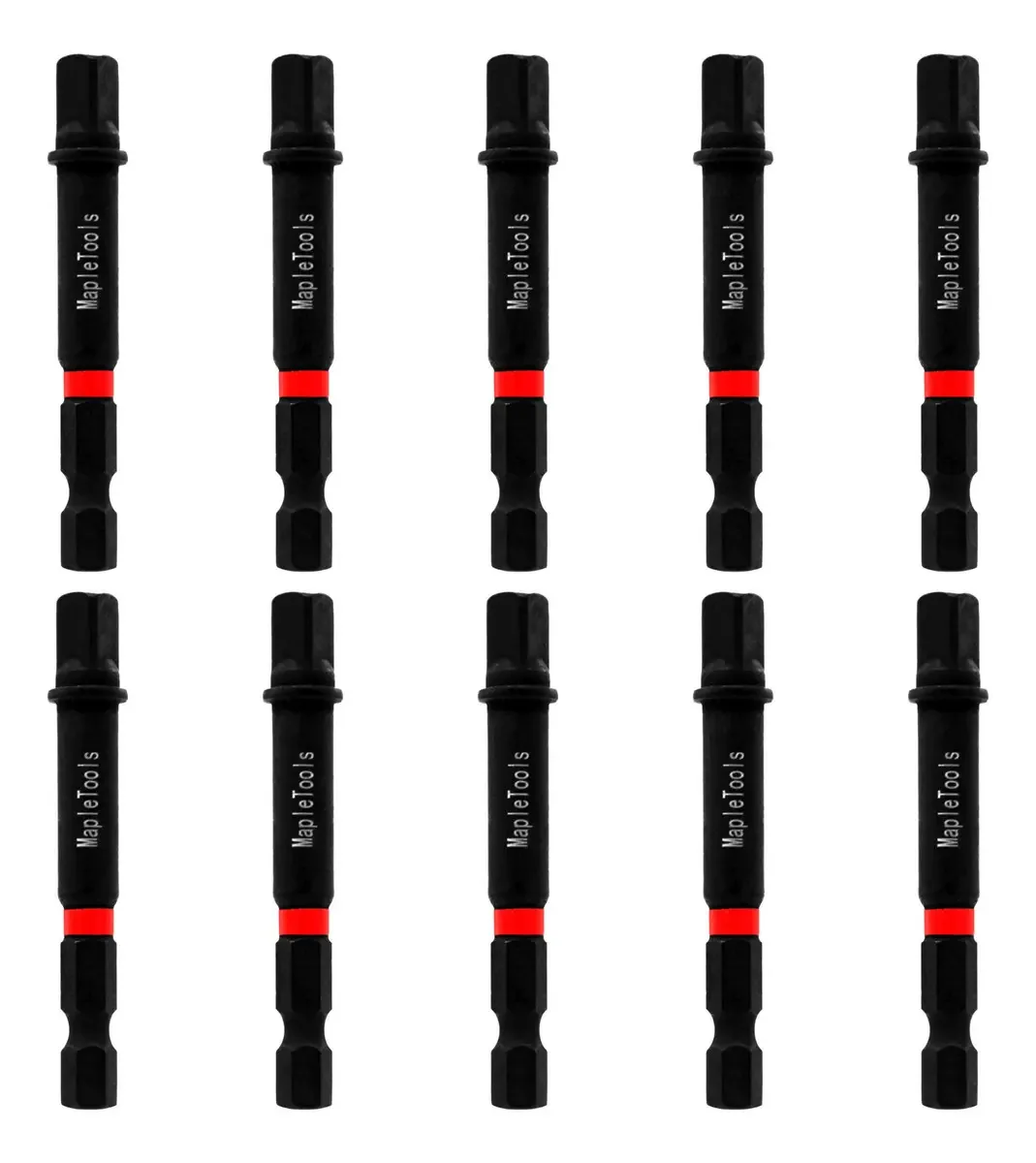 Pacote de 10 adaptadores de perfuração e dados Maple Tools de 1/4"