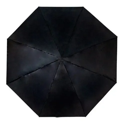 Guarda-chuva de bolso semiautomático preto elegante