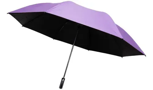 Guarda-chuva semiautomático, guarda-chuva, cores de néon, filtro UV, cor violeta