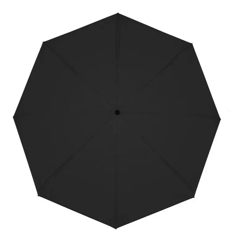 Cores automáticas resistentes a guarda-chuvas de bolso, cor do filtro UV, cor preta