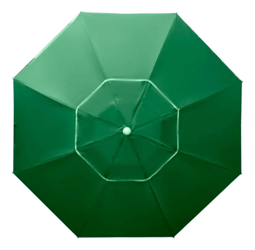 Guarda-chuva de praia de jardim e pátio de 2 metros ao ar livre, cor verde sol/chuva