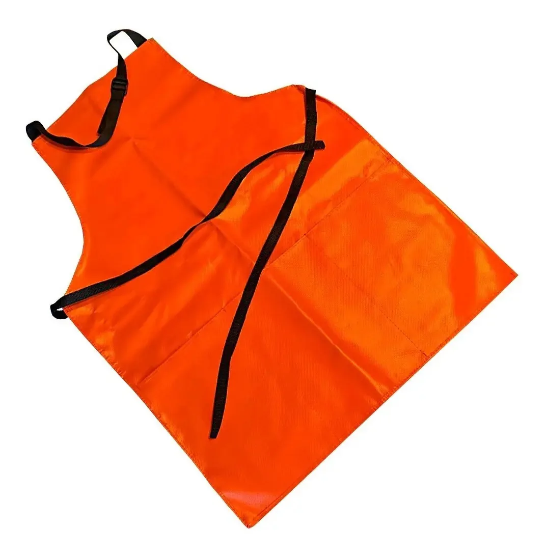 2 aventais impermeáveis, tela laranja super durável e resistente