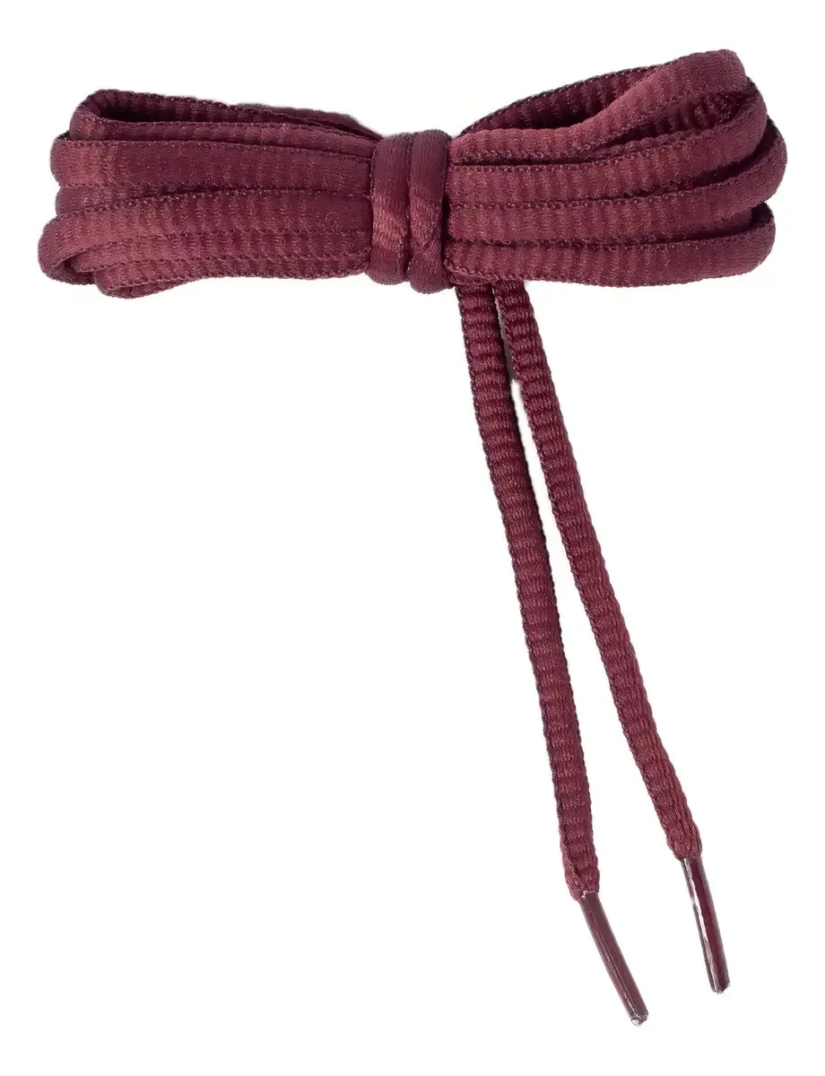 Cadarços semi planos de 120 cm cor vinho