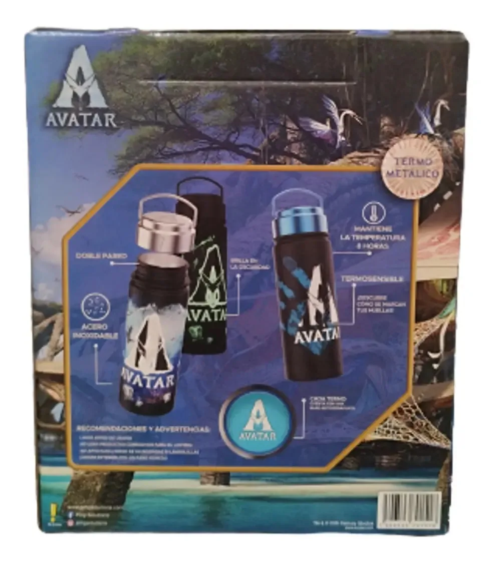Conjunto de garrafas térmicas metálicas Avatar Limited Edition, 2 unidades