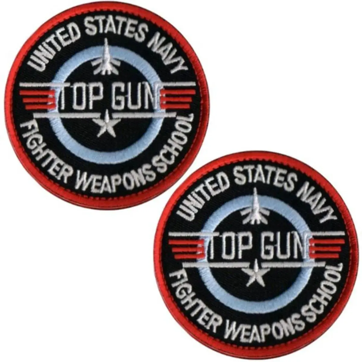 Patch para calças Topgun, Mxtpg-002, 2 adesivos, Topgun, 8x8c