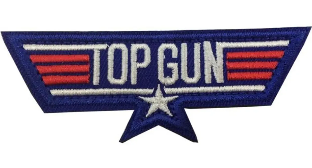 Patch tático militar bordado, Mxtpn-001, 1 patch, Topgun