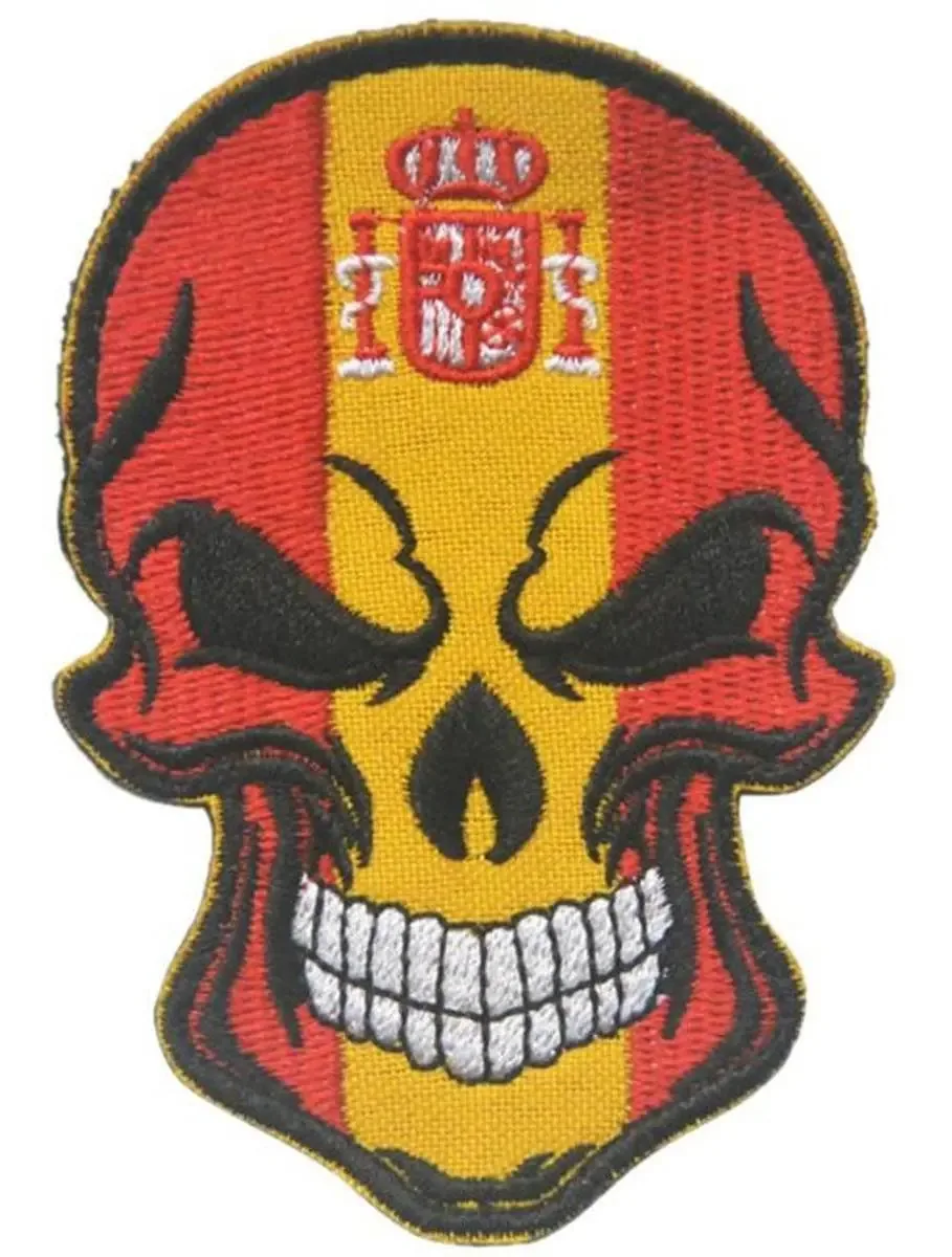 Patch de jaqueta com bandeira espanhola, Mxsuk-001, 1 patch, Cal